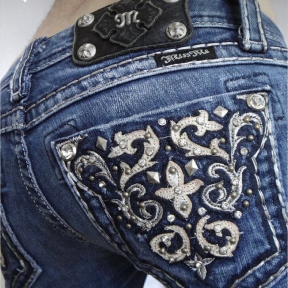 Miss Me boot cut jeans size 28 - Picture 2 of 9